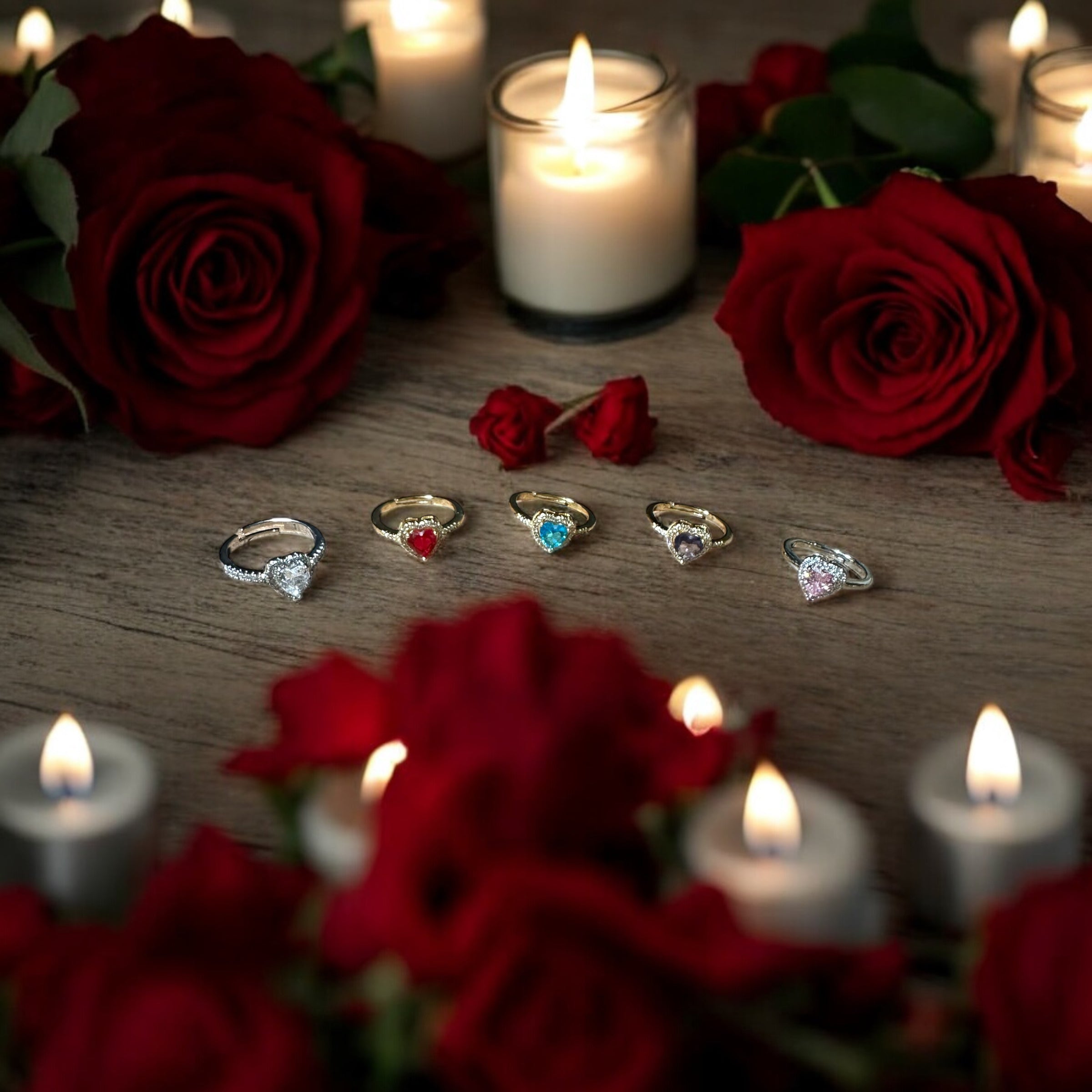 Überraschungsgeschenkbox mit Blumen und verstecktem Ring