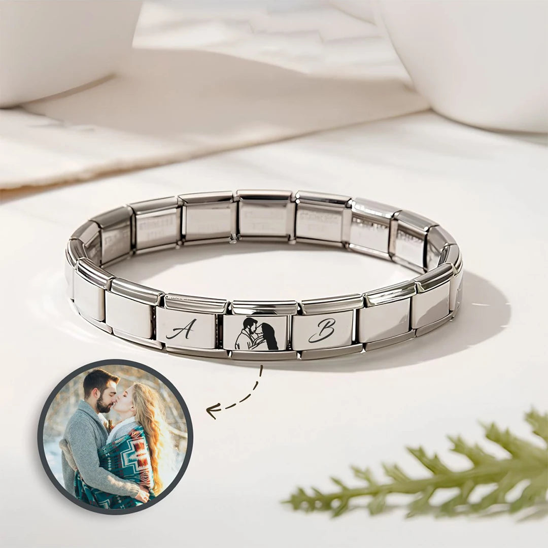 Personalisiertes Italienisches Erinnerungs-Charm-Armband