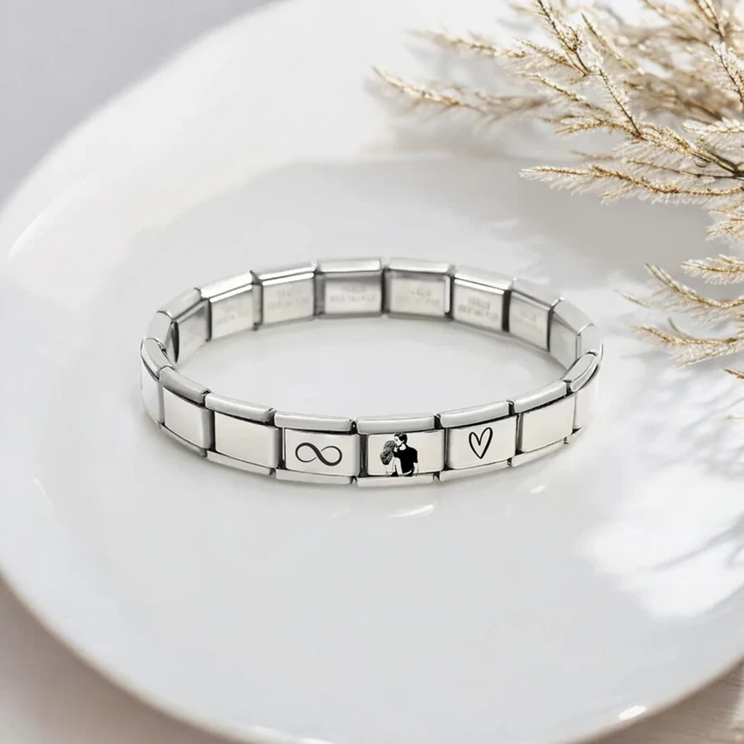 Personalisiertes Italienisches Erinnerungs-Charm-Armband