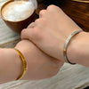 Graviertes Partner-Manschettenarmband